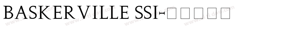 Baskerville SSi字体转换